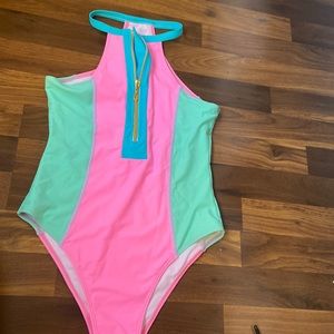 One piece bathing suit